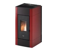 Poêle à granulés Cadel Cristal Plus 9 | 8,5 kW Acier Rouge