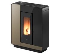Poêle à granulés Cadel Elle Plus 9 Up-Twin 8,5 kW Acier light bronze