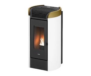 Poêle à granulés Cadel Fenice Plus 11 | 10,5 kW Weiß - Gold