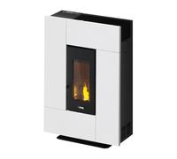 Poêle à granulés Cadel Grace 7 | 7 kW Acier Blanc
