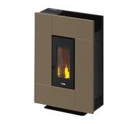 Poêle à granulés Cadel Grace 7 Up 7 kW Acier Light Bronze
