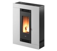 Poêle à granulés Cadel Luce Plus 9 Up-Twin 8,5 kW Acier Blanc