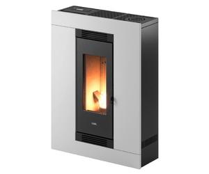 Poêle à granulés Cadel Luce Plus 9 Up-Twin 8,5 kW Acier Blanc