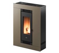 Poêle à granulés Cadel Luce Plus 9 Up-Twin 8,5 kW Acier Light Bronze