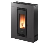 Poêle à granulés Cadel Luce Plus 9 Up-Twin 8,5 kW Acier Titanium
