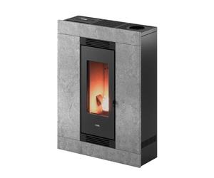 Poêle à granulés Cadel Luce Plus 9 Up-Twin 8,5 kW Pierre Serpentino