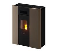 Poêle à granulés Cadel Maya Idro 24 | 22,4 kW hydro Acier Light Bronze
