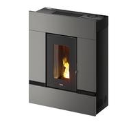 Poêle à granulés Cadel Mithos Plus 12 Ps 12 kW Acier Titanium
