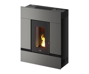 Poêle à granulés Cadel Mithos Plus 12 Ps 12 kW Acier Titanium