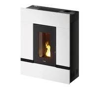 Poêle à granulés Cadel Mithos Plus 14 Up-Twin 14 kW Acier Blanc