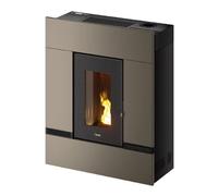 Poêle à granulés Cadel Mithos Plus 14 Up-Twin 14 kW Acier Light Bronze