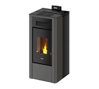 Poêle à granulés Cadel River Idro 23 | 22,4 kW hydro Acier Anthracite