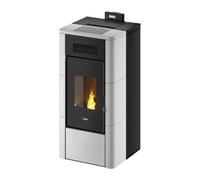 Poêle à granulés Cadel River Idro 23 | 22,4 kW hydro Céramique Blanc