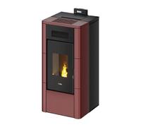 Poêle à granulés Cadel River Idro 23 | 22,4 kW hydro Céramique rouge