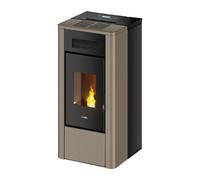 Poêle à granulés Cadel River Idrotech 24 | 24,2 kW hydro Acier Light Bronze