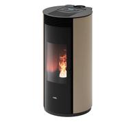 Poêle à granulés Cadel Spin Plus 9 Up-Twin 8,5 kW Acier Light Bronze