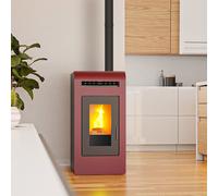 Poêle à granulés canalisable Cayenne Bordeaux 16 kW
