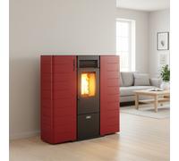 Poêle à granulés canalisable extra plat Fango Bordeaux 8 kW