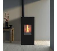 Poêle à granulés canalisable Futura Noir 11 kW