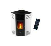 Poêle à granulés d’angle étanche Iseos 12,2 kW Blanc Sannover