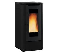 Poêle à granulés de bois 10kw noir teoremanoir