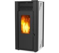 Poêle à granulés de bois 11.9kw blanc - Supra - orphee 12 blanc - blanc/noir