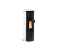 Poêle à granulés de bois 8kw blanc amikablanc
