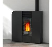 Poêle à granulés de bois GODIN CHRONOS 491010 - 9 kW - Noir