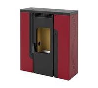Poêle à granulés de couloir FM BP402 Rouge 12kW Canalisable