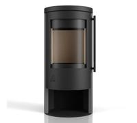 Poêle à granulés Drooff Aprica 2 Pellet 7,1 kW Corps noir, revêtement en pierre, PremiumGrey