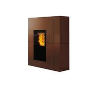Poêle à granulés Edilkamin Blade H 23 Evo 22,8 kW Hydro Revêtement en acier bronze