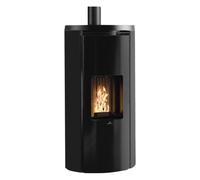 Poêle à granulés Edilkamin Celia Air Tight Plus 9,6 kW Habillage latéral acier noir