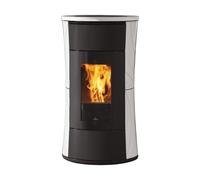 Poêle à granulés Edilkamin Cherie 11 Evo Air Tight C 11 kW Revêtement céramique blanc