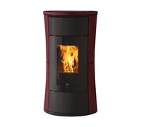 Poêle à granulés Edilkamin Cherie 11 Evo Air Tight C 11 kW Revêtement céramique bordeaux