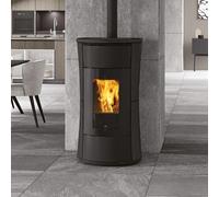 Poêle à granulés Edilkamin Cherie 9 Evo AT 9 kW Revêtement céramique Gris foncé