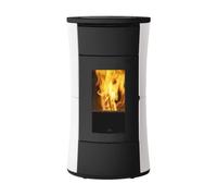 Poêle à granulés Edilkamin Cherie 9+ Evo Back 9 kW Revêtement en acier Blanc mat