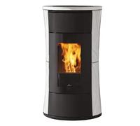 Poêle à granulés Edilkamin Cherie 9+ Evo Top 9 kW Revêtement en céramique blanc