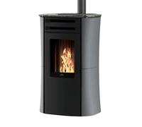 Poêle à granulés Edilkamin Dania Air Tight Plus 8 kW Revêtement en acier gris