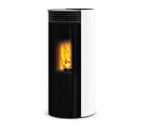 Poêle à granulés Edilkamin Libra 9+ 9,2 kW Stahl weißem
