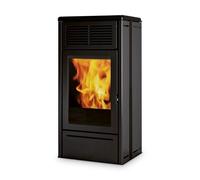 Poêle à granulés Edilkamin Nara 9+ Evo 9,2 kW Revêtement céramique noire