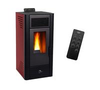 Poêle à granulés étanche Anita 11,6 kW Bordeaux Sannover