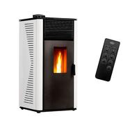 Poêle à granulés étanche Anita 12 kW Blanc Sannover