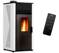 Poêle à granulés étanche Anita 12 kW Blanc Sannover Blanc G