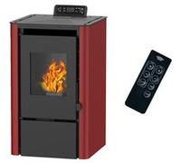 Poêle à granulés étanche Anita 7,6 kW Bordeaux Sannover Bordeaux G