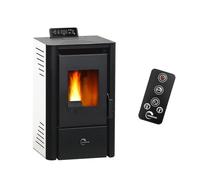 Poêle à granulés étanche Anita 8,2 kW Blanc Sannover