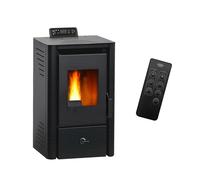Poêle à granulés étanche Anita 9,4 kW Noir Sannover