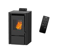 Poêle à granulés étanche Anita 9,4 kW Noir Sannover