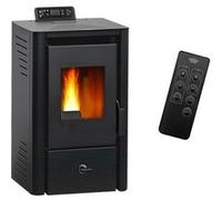 Poêle à granulés étanche Anita 9,4 kW Noir Sannover