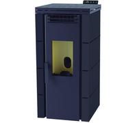 Poêle à granulés - FM - BP-100 - 9 kW - Noir - Arrière - Acier