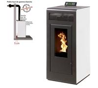 Poêle à granulés INTERSTOVES MARINA 13 Étanche conduit ventouse